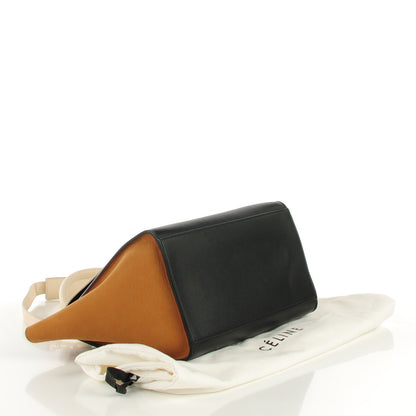 Celine Smooth Calfskin Suede Small Tri-Color Trapeze White 4 of 7