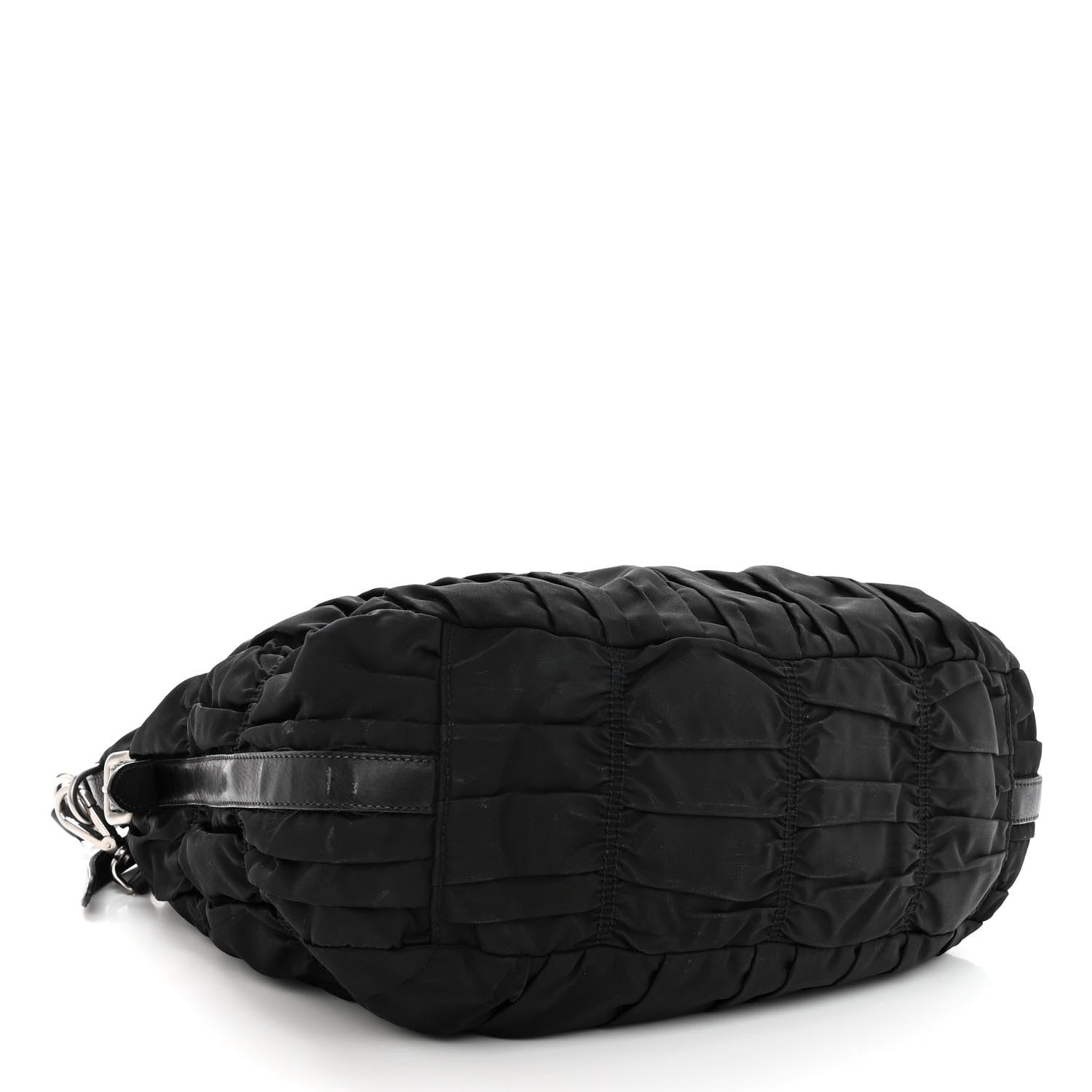 Prada Tessuto Nylon Gaufre Hobo Black 4 of 11