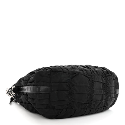Prada Tessuto Nylon Gaufre Hobo Black 4 of 11