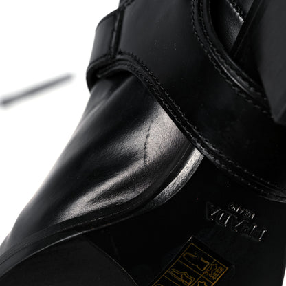 Prada Spazzolato Rois Neoprene 50mm Western Tall Boots 37 Black 8 of 12