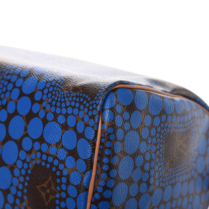 Louis Vuitton Monogram Kusama Town Speedy 30 Blue 12 of 13