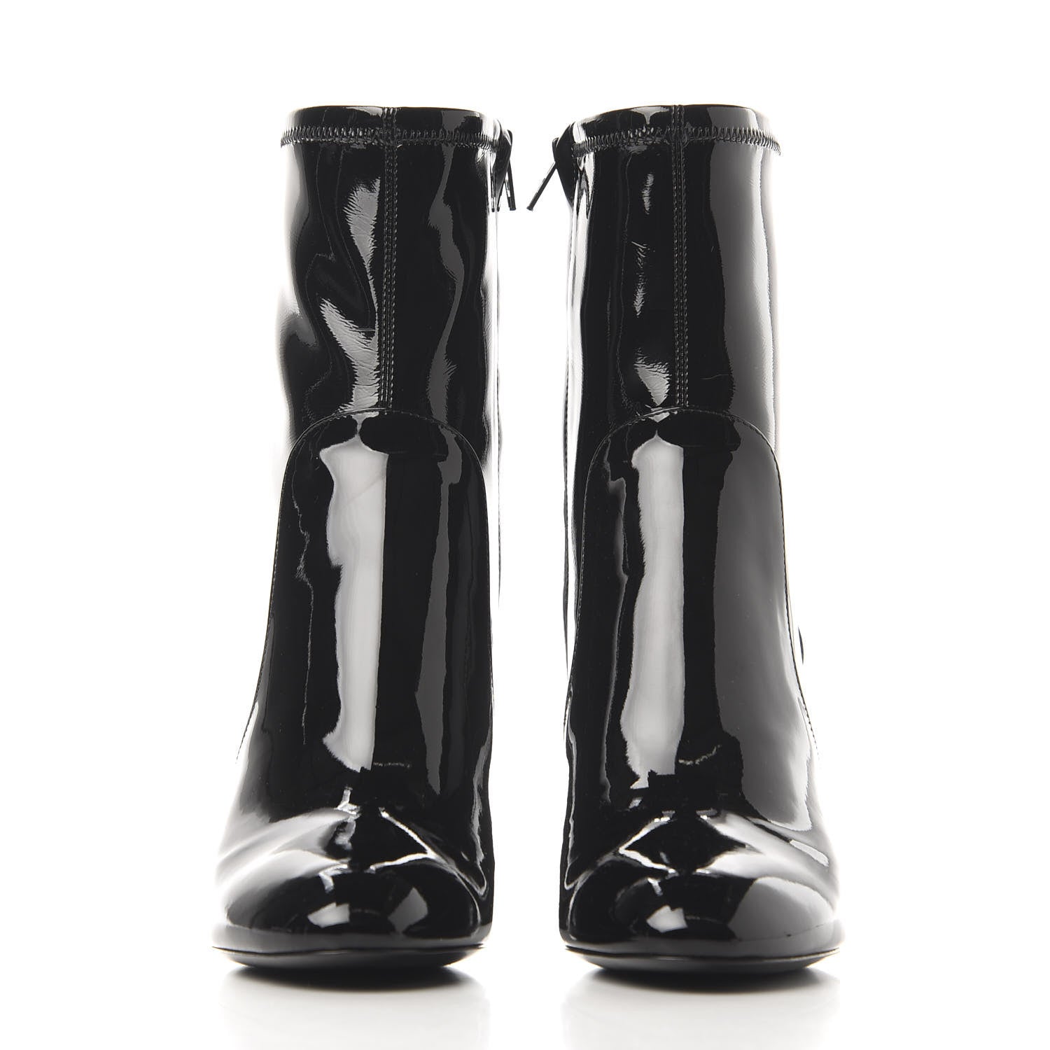 Louis Vuitton Patent Uniformes Silhouette Ankle Boots 36 Black 3 of 7