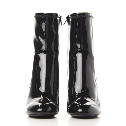 Louis Vuitton Patent Uniformes Silhouette Ankle Boots 36 Black 3 of 7