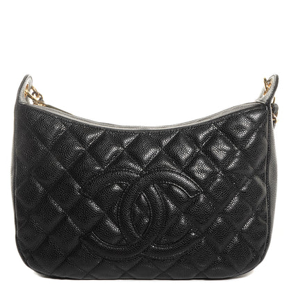 Chanel Caviar Quilted CC Hobo Black 1 of 10