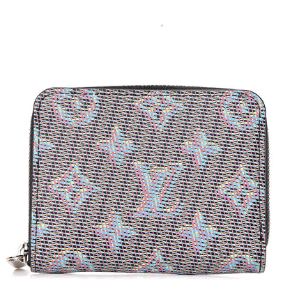 Louis Vuitton Calfskin Monogram LV Pop Zippy Coin Purse Blue 1 of 7