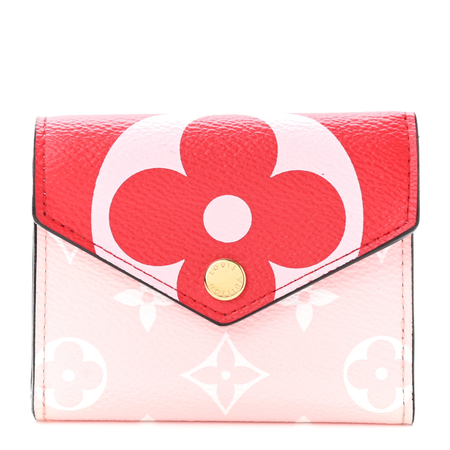 Louis Vuitton Monogram Giant Zoe Wallet Rouge Rose 1 of 7