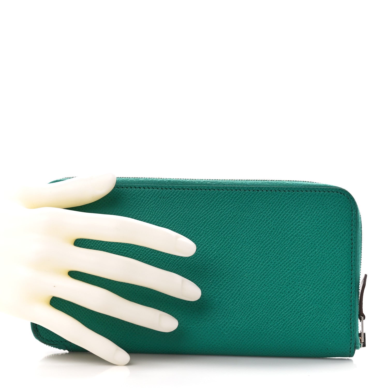 Hermes Epsom Silk'In Wallet Vert Jade 2 of 13