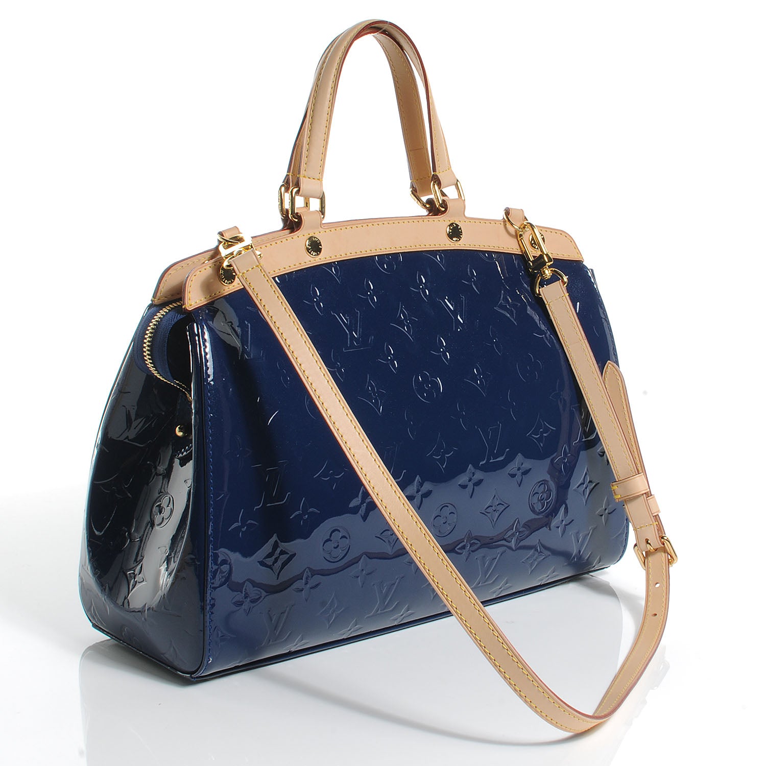 Louis Vuitton Vernis Brea MM Grand Blue 3 of 7