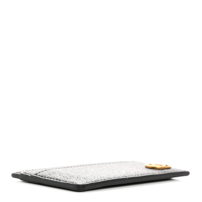 Gucci Calfskin Boar Effect GG Marmont Card Holder Black 4 of 7