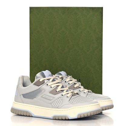 Gucci Calfskin Perforated Sneakers 36 Smoky Grey 10 of 10