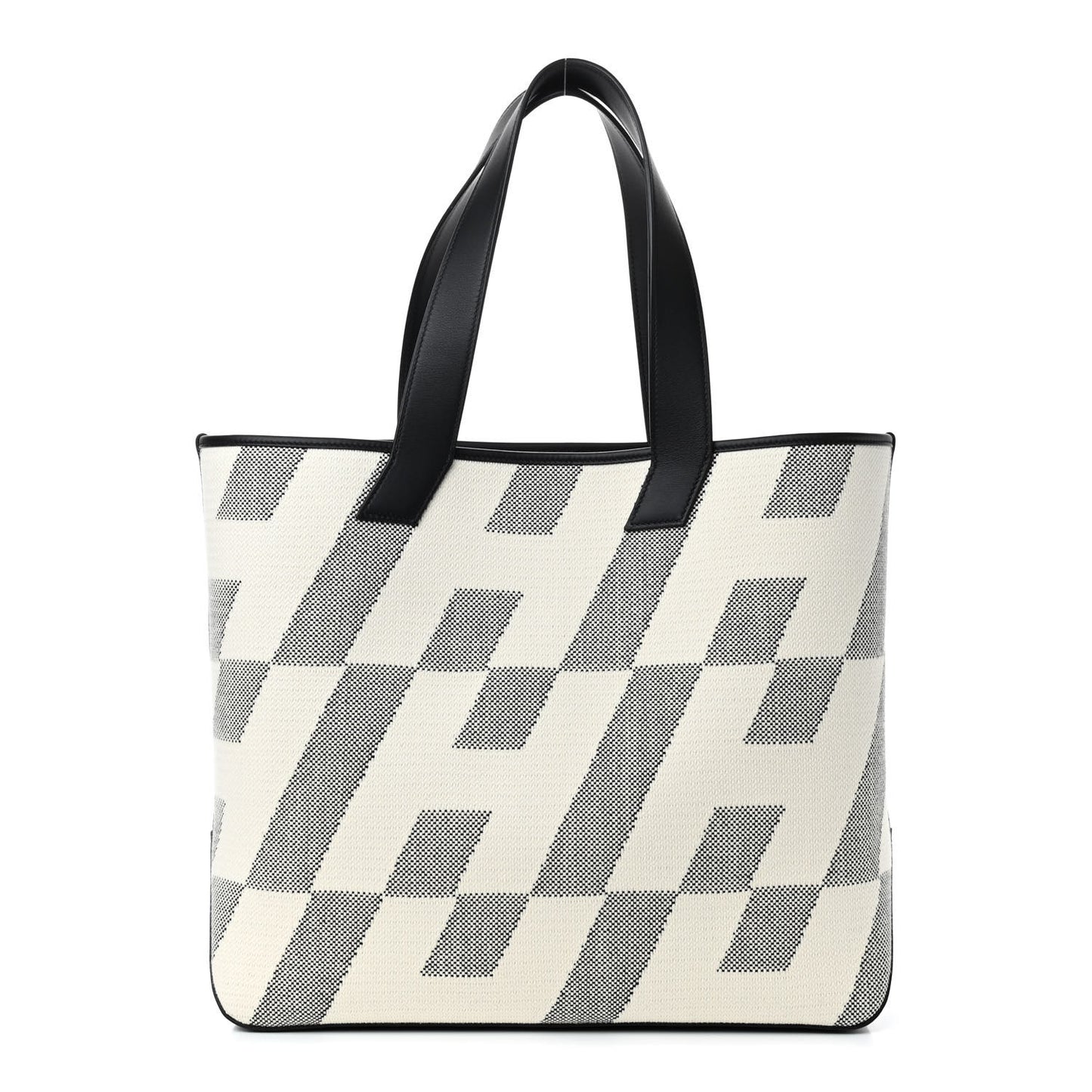 Swift H Canvas Cabas H En Biais 40 Black Ecru