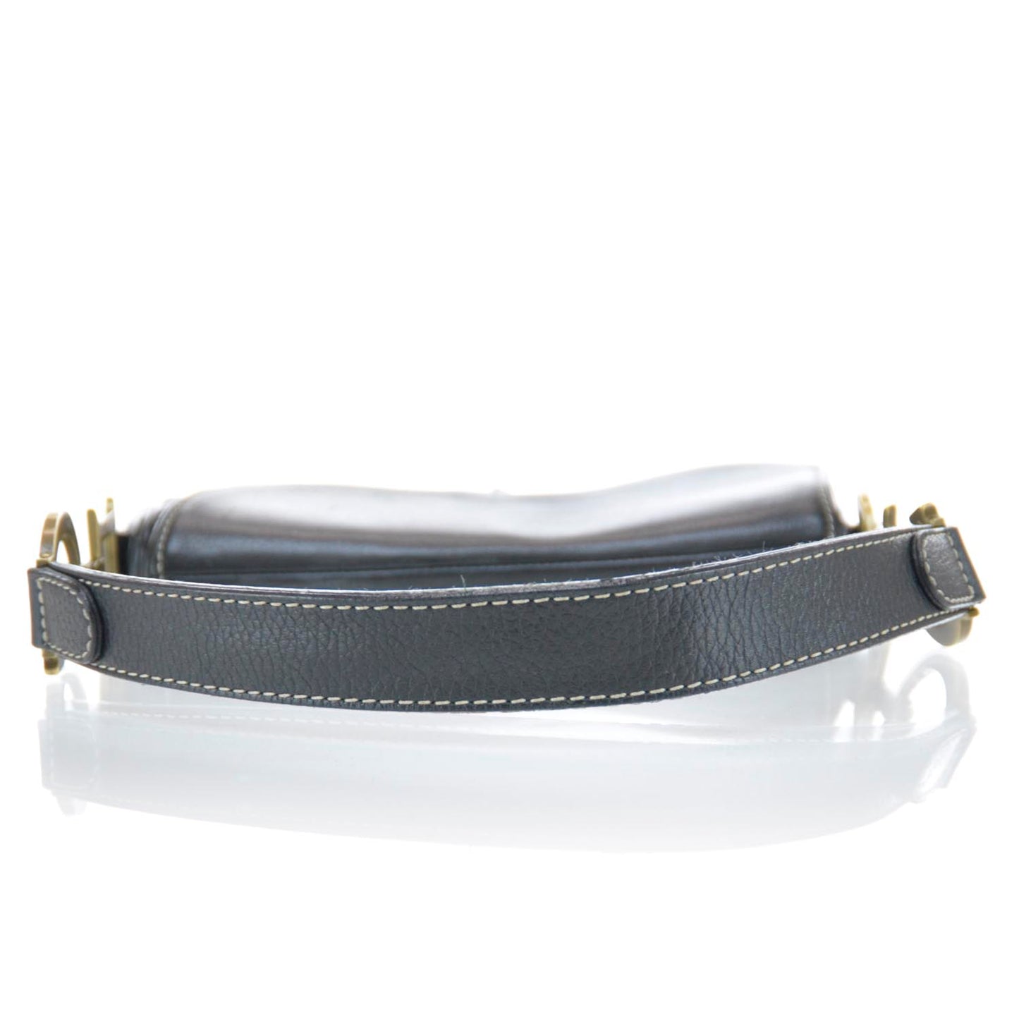 Leather Saddle Bag Black