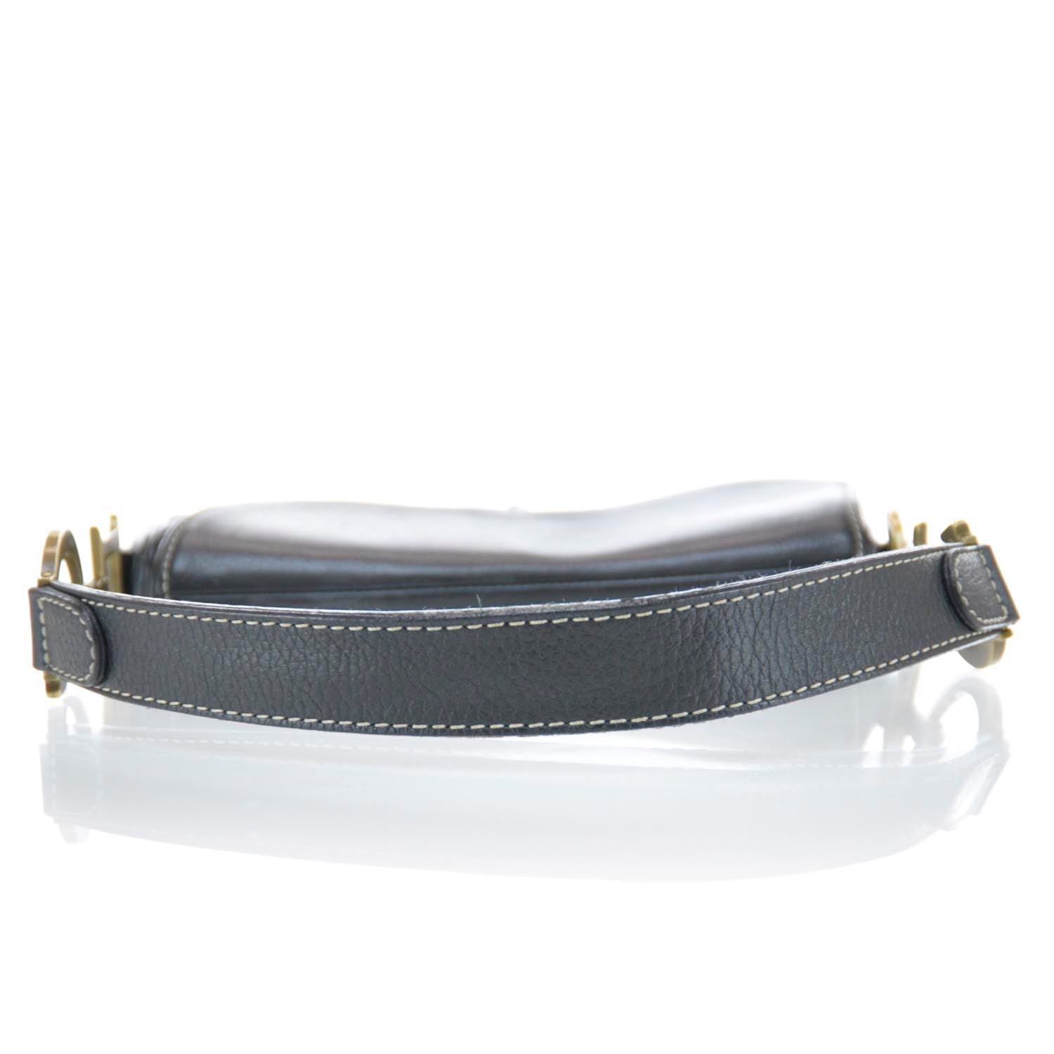 Christian Dior Leather Saddle Bag Black 4 of 10