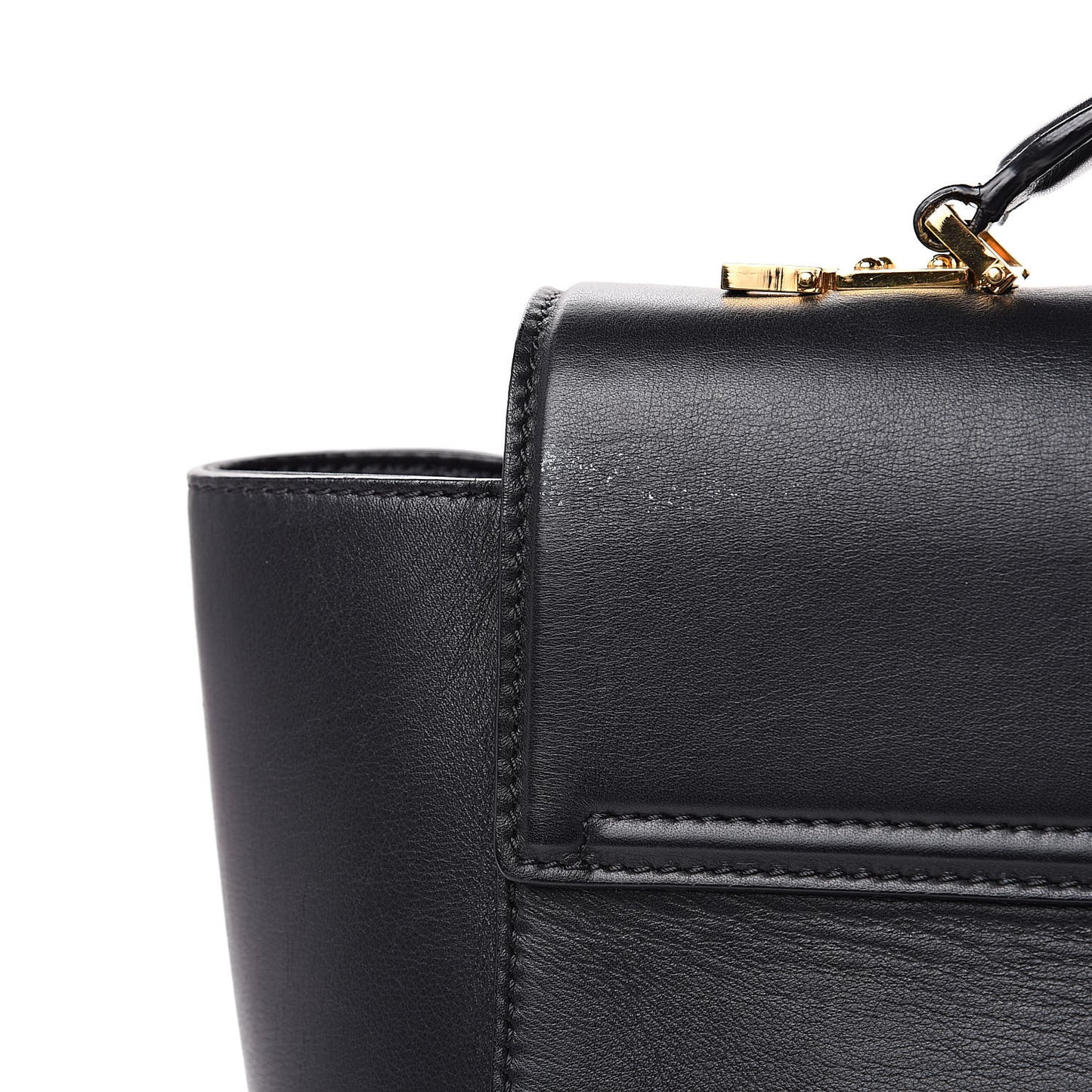 Calfskin Signature Satchel Black