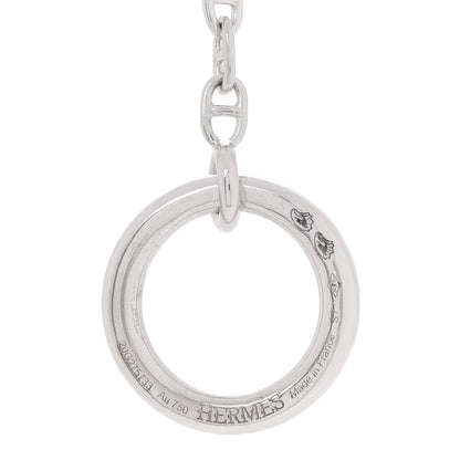 Hermes 18K White Gold Diamond New Farandole Pendant Necklace 6 of 7