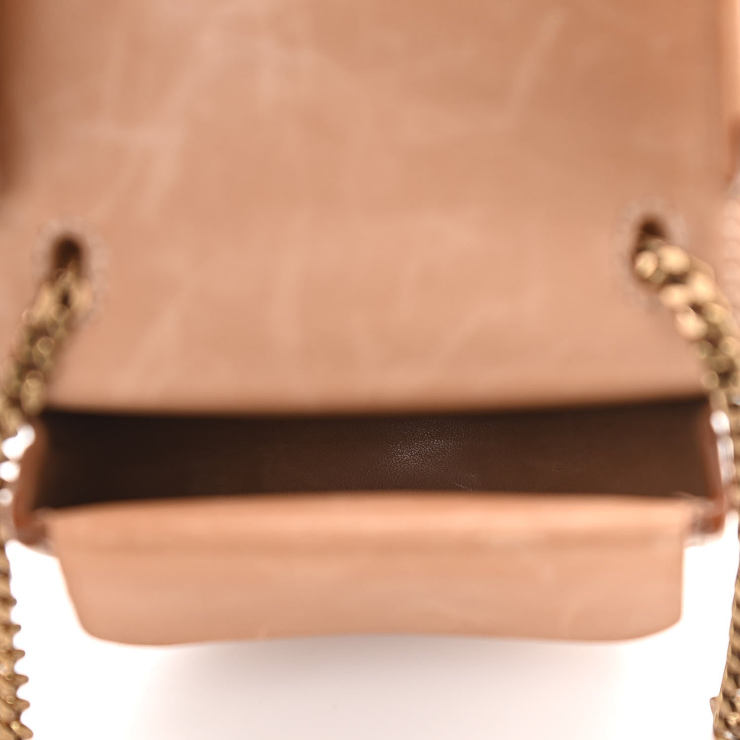 Saint Laurent Calfskin Monogram Baby Kaia Crossbody Bag Vintage Brown 5 of 11