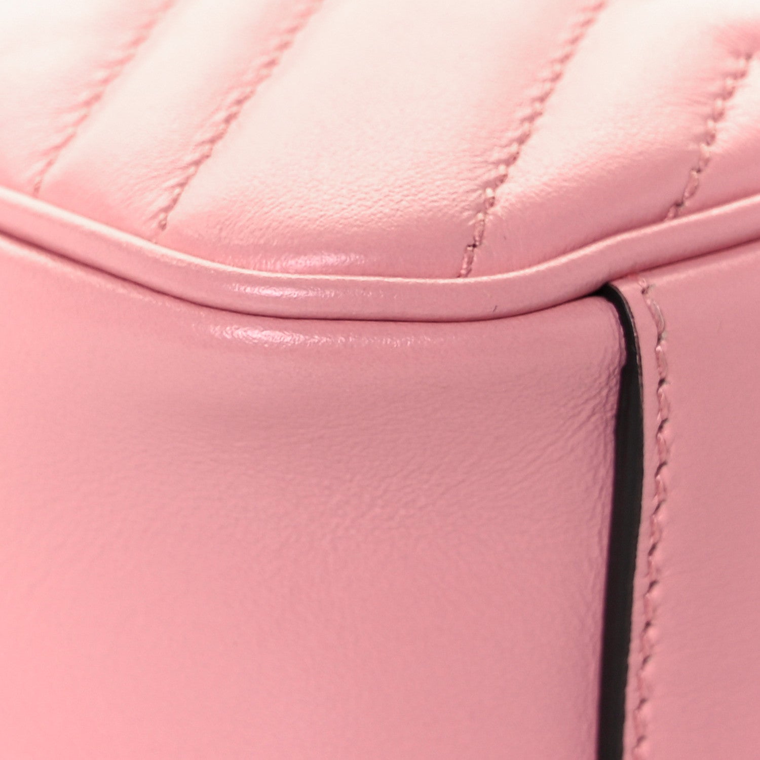 Gucci Calfskin Matelasse Mini GG Marmont Shoulder Bag Wild Rose 9 of 10
