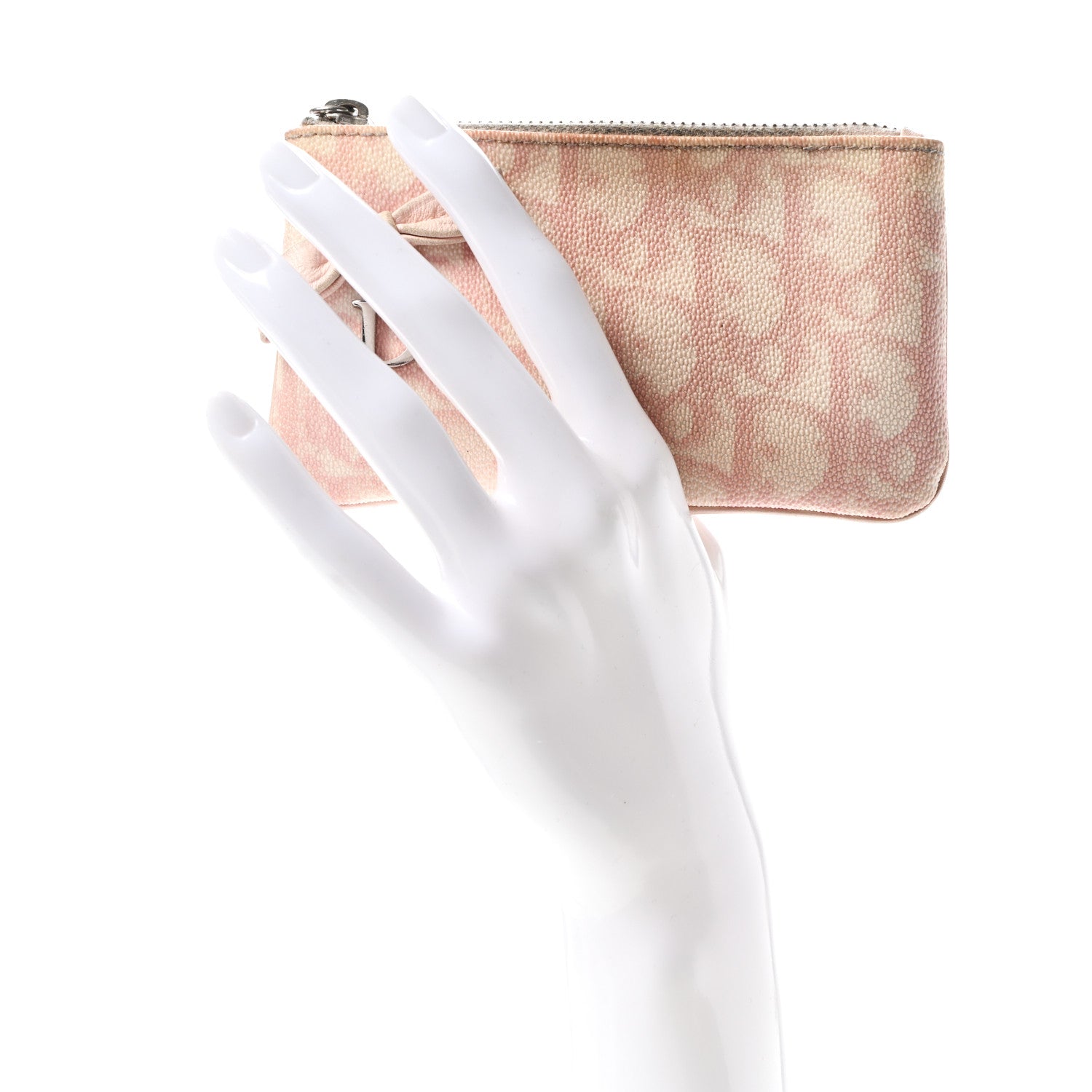 Christian Dior Monogram Romantique Trotter Coin Purse Rose 2 of 11