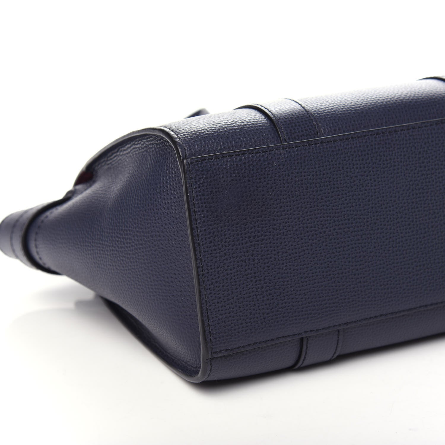 Mulberry Grained Vegetable Calfskin Mini Zipped Bayswater Navy 7 of 8