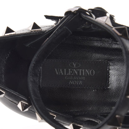 Valentino Garavani Nappa Rockstud Cage Ballerina Flats 38 Black 9 of 10
