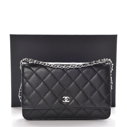 Chanel Caviar Quilted Wallet On Chain WOC Black 11 of 11