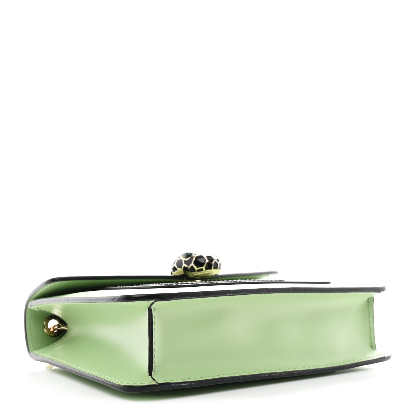 Calfskin Small Serpenti Forever Snake Strap Crossbody Bag Light Green