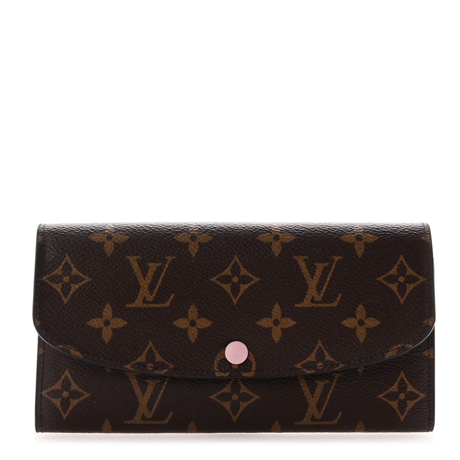 Louis Vuitton Monogram Emilie Wallet Rose Ballerine 1 of 7
