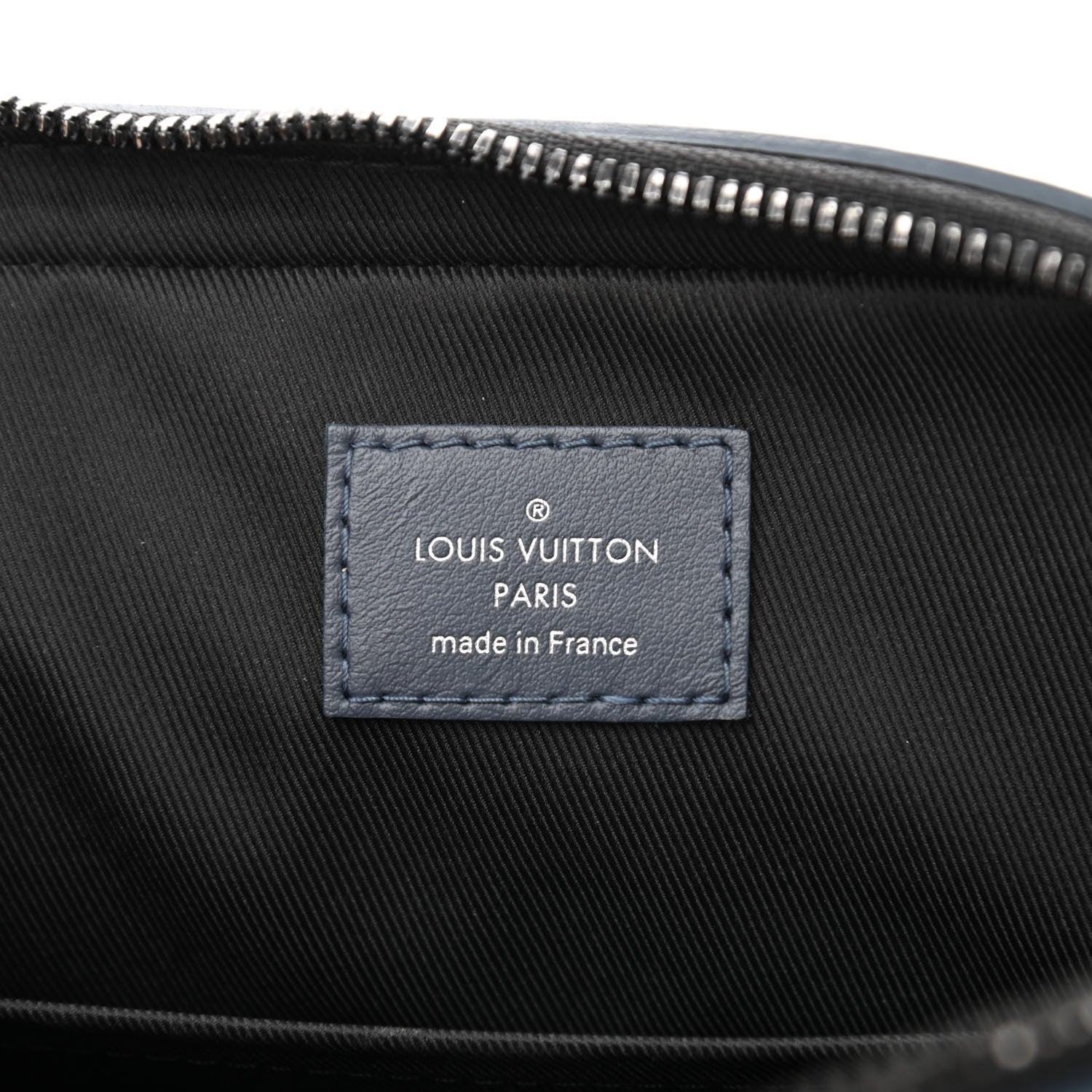 Louis Vuitton Calfskin Monogram Shadow Duo Messenger Navy Blue 7 of 10