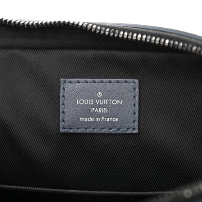 Louis Vuitton Calfskin Monogram Shadow Duo Messenger Navy Blue 7 of 10
