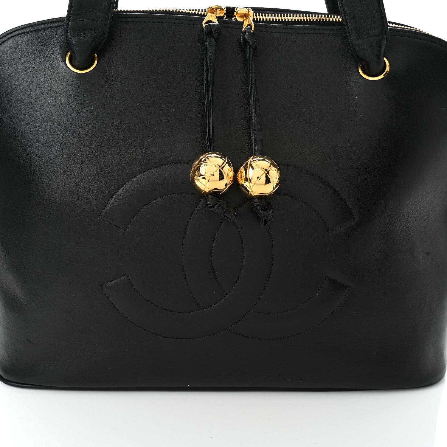 Chanel Lambskin CC Shoulder Bag Black 9 of 17
