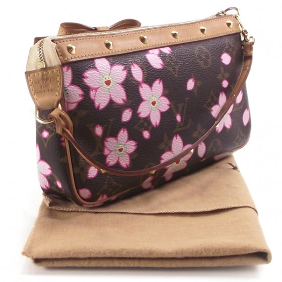 Louis Vuitton Monogram Cherry Blossom Pochette Accessories Brown 3 of 10