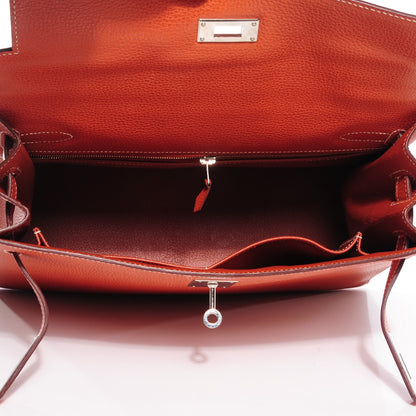 Hermes Vache Liegee Kelly Sellier 32 Brique 6 of 24