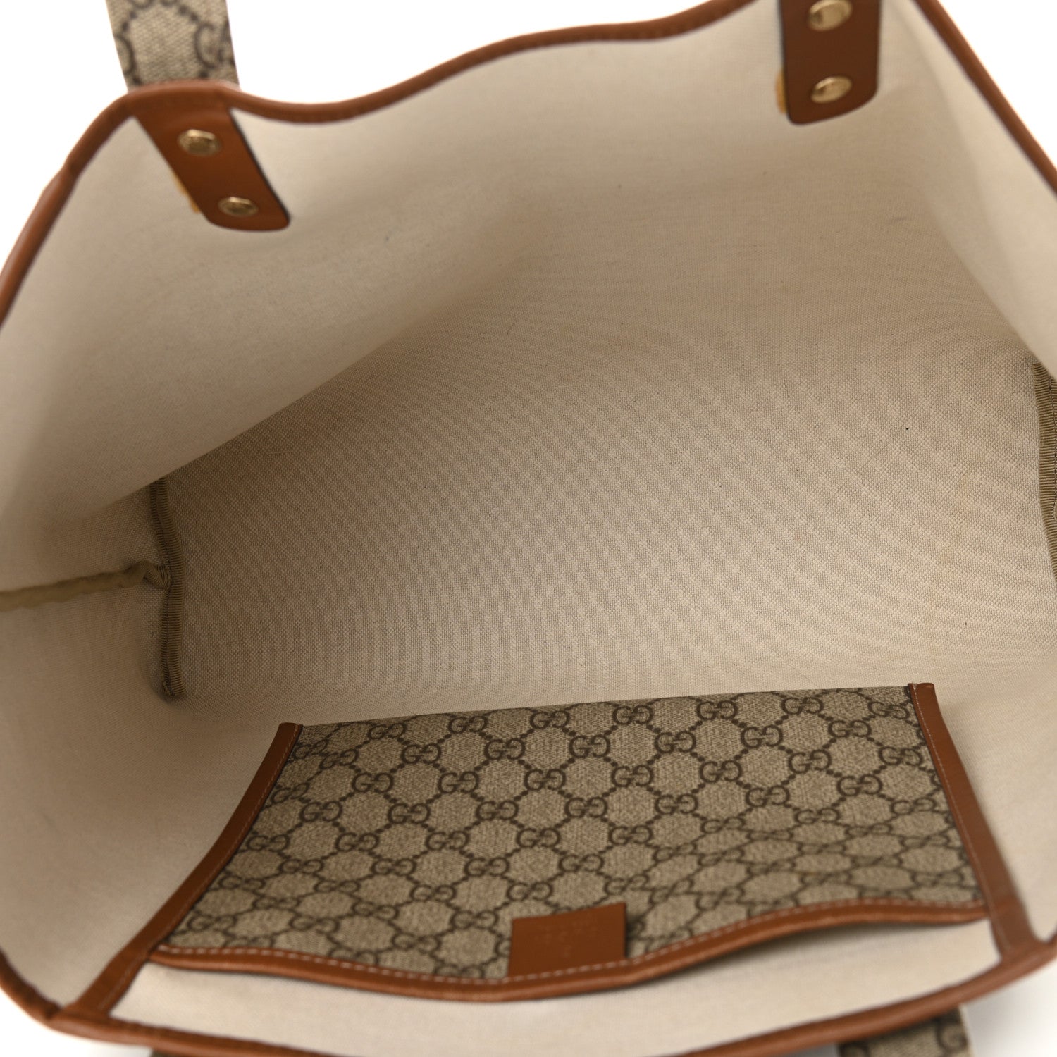 Gucci GG Plus Monogram Medium Signature Web Loop Tote Brown 4 of 14