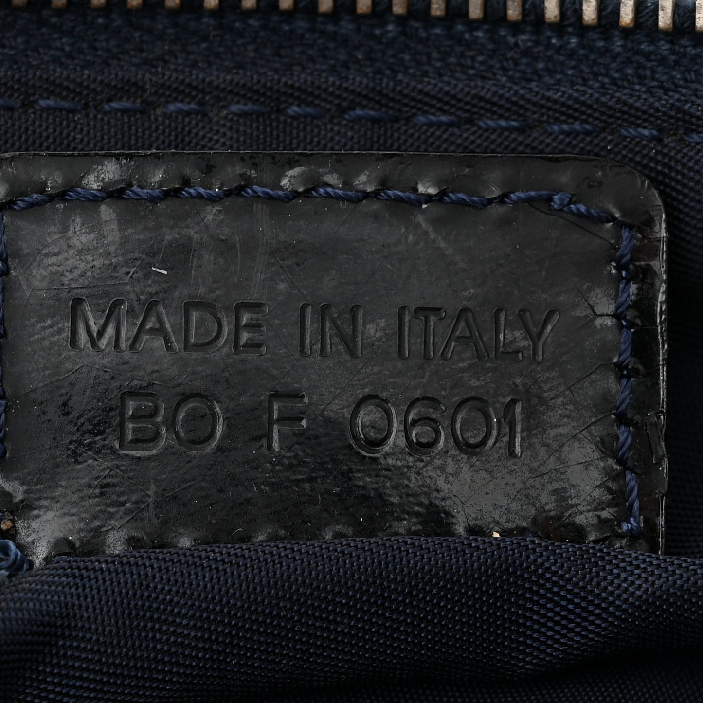 Canvas Dragon Print Mini Saddle Pochette Blue