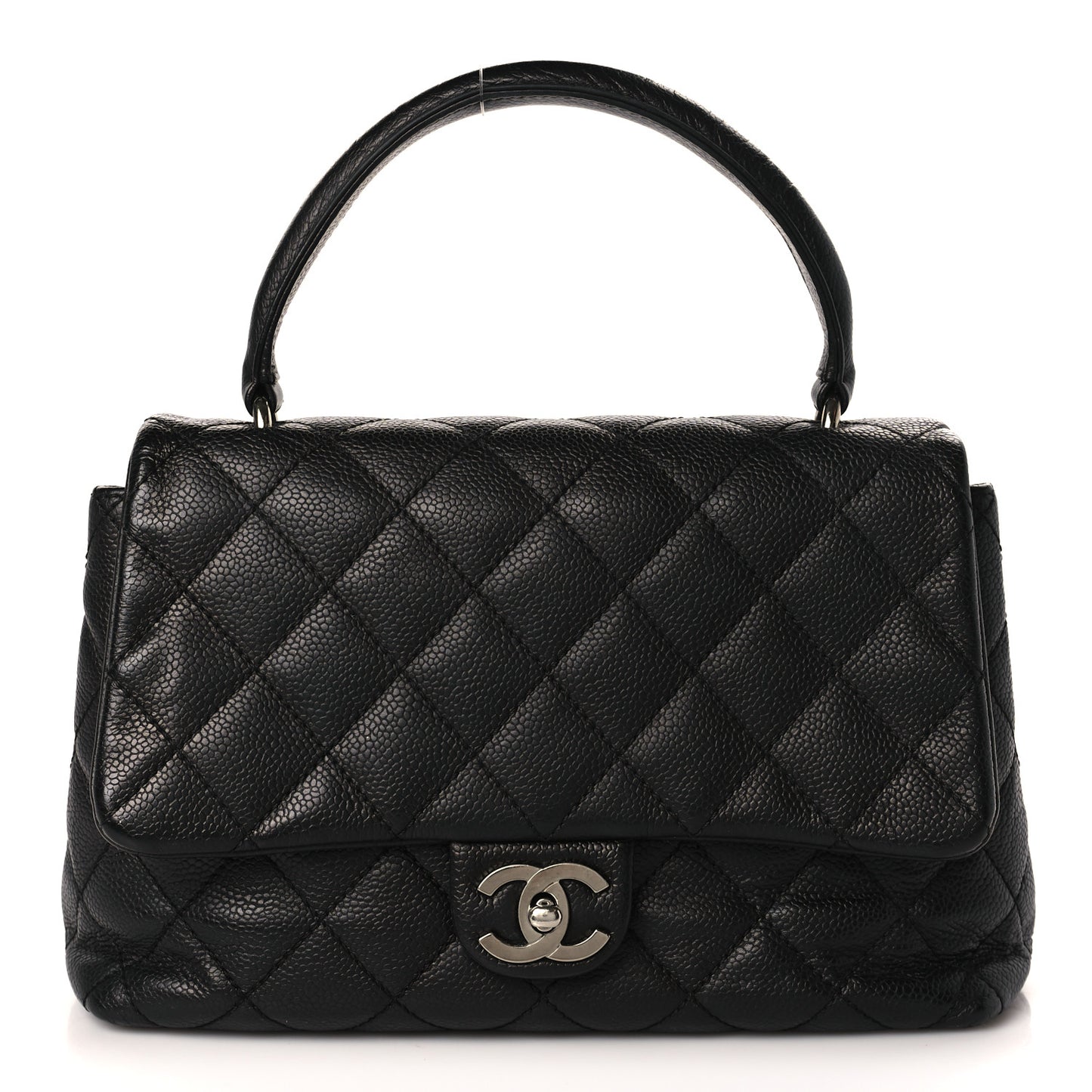 Caviar Kelly Flap Bag Black