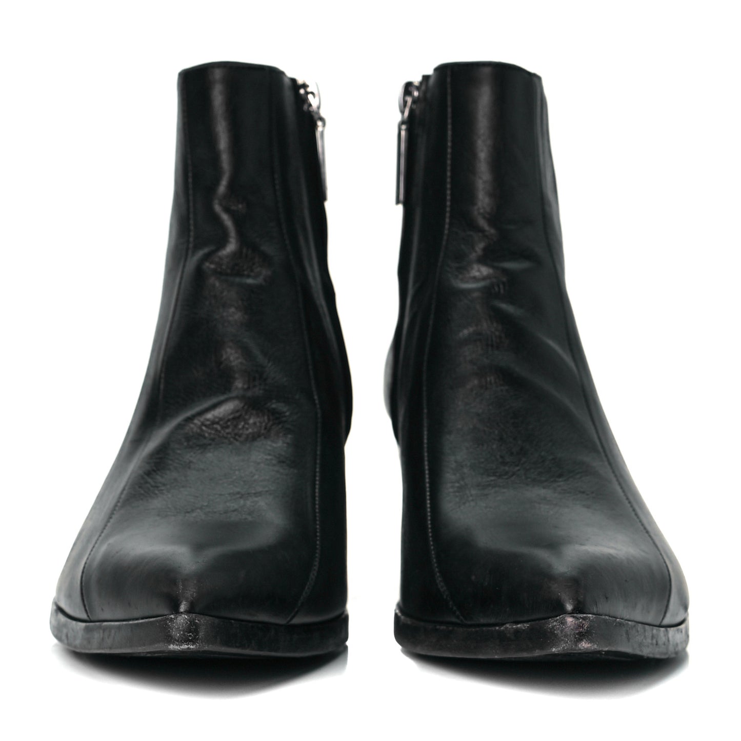 Calfskin Finn 60 Ankle Boots 40 Black