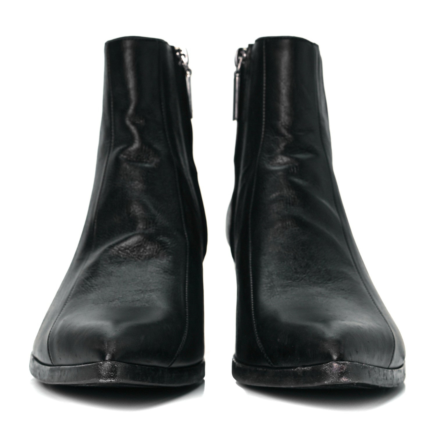 Saint Laurent Calfskin Finn 60 Ankle Boots 40 Black 2 of 11