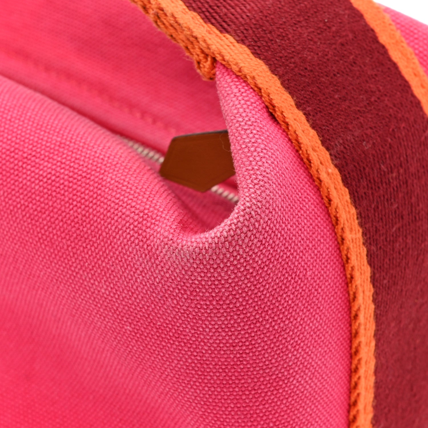 Hermes Canvas Small Bride-A-Brac Pouch Hibiscus 13 of 14