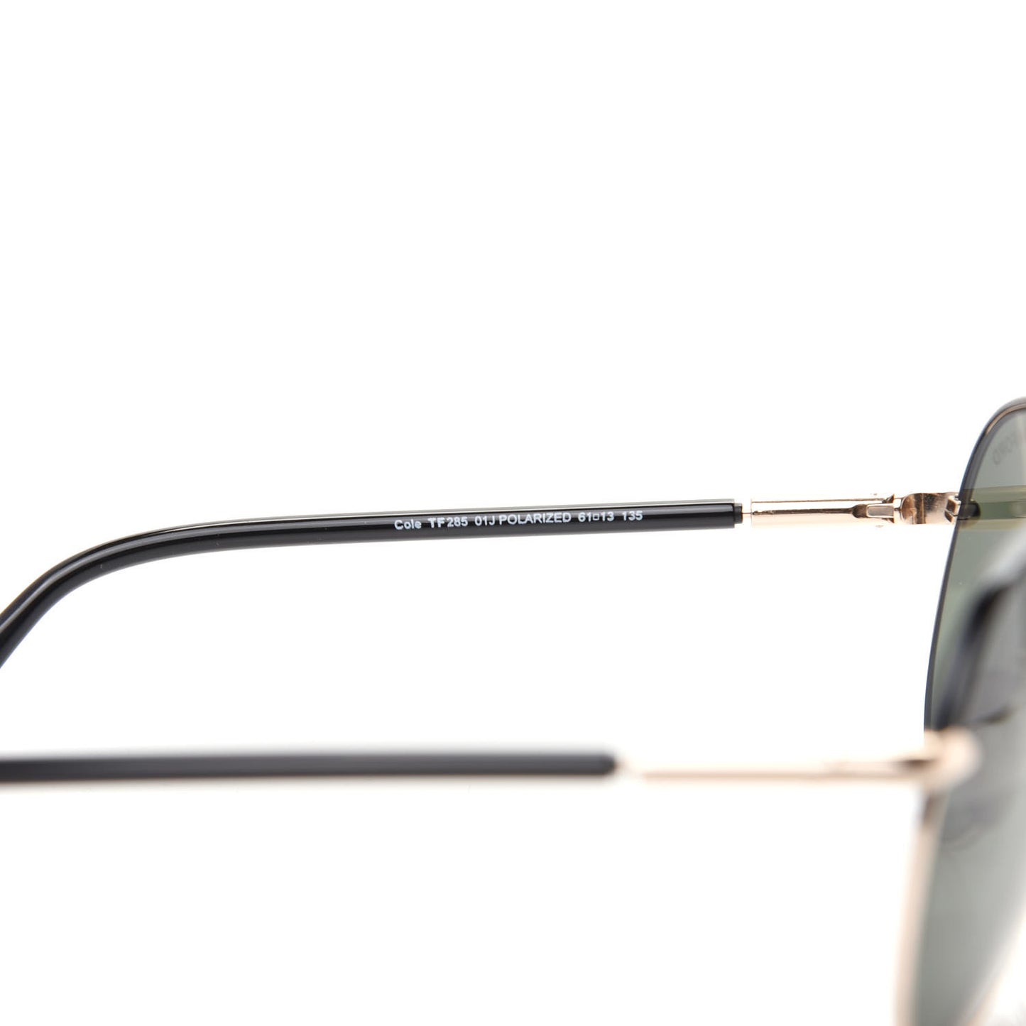 Metal Cole Aviator Polarized Sunglasses TF285 Black
