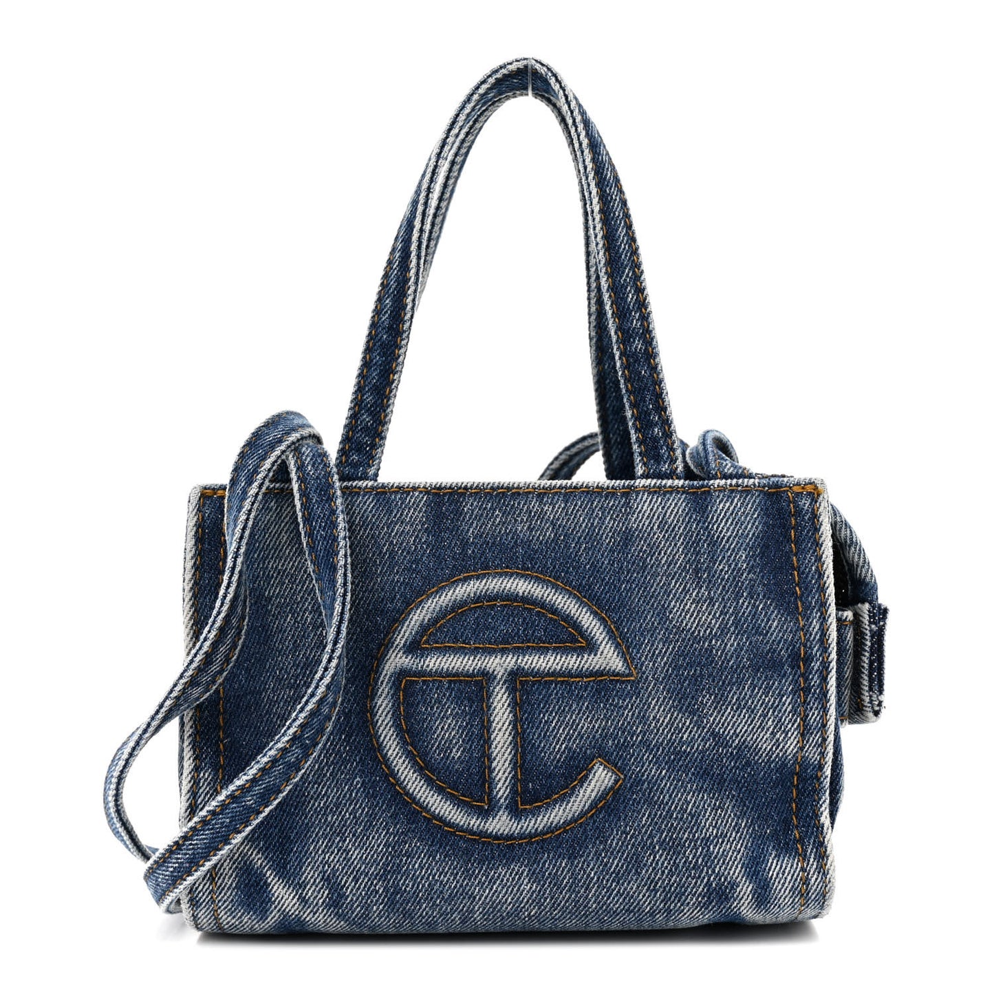 Denim Small Shopping Bag Blue