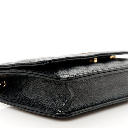Chanel Caviar Quilted Wallet on Chain WOC Black 10 of 11