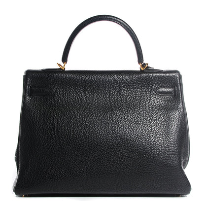 Hermes Fjord Kelly Retourne 35 Black 4 of 26