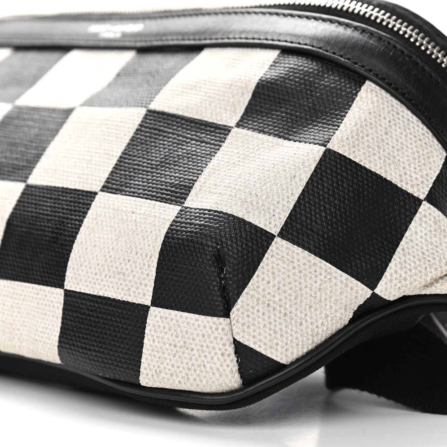 Canvas Classic Belt Bag Black White