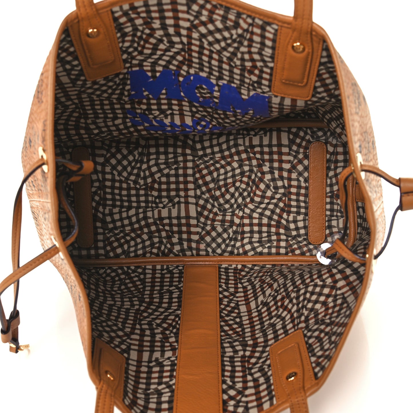 Visetos Medium Liz Reversible Shopper Tote Cognac