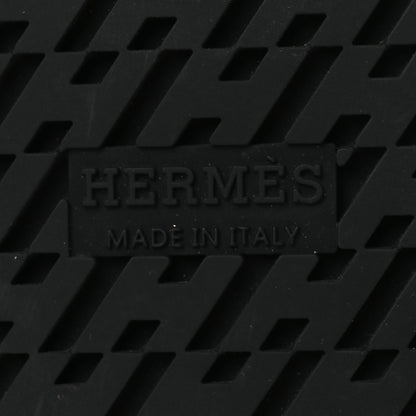 Hermes Suede Goatskin Woolskin Womens Chypre Sandals 37.5 Naturel Ecru 7 of 10