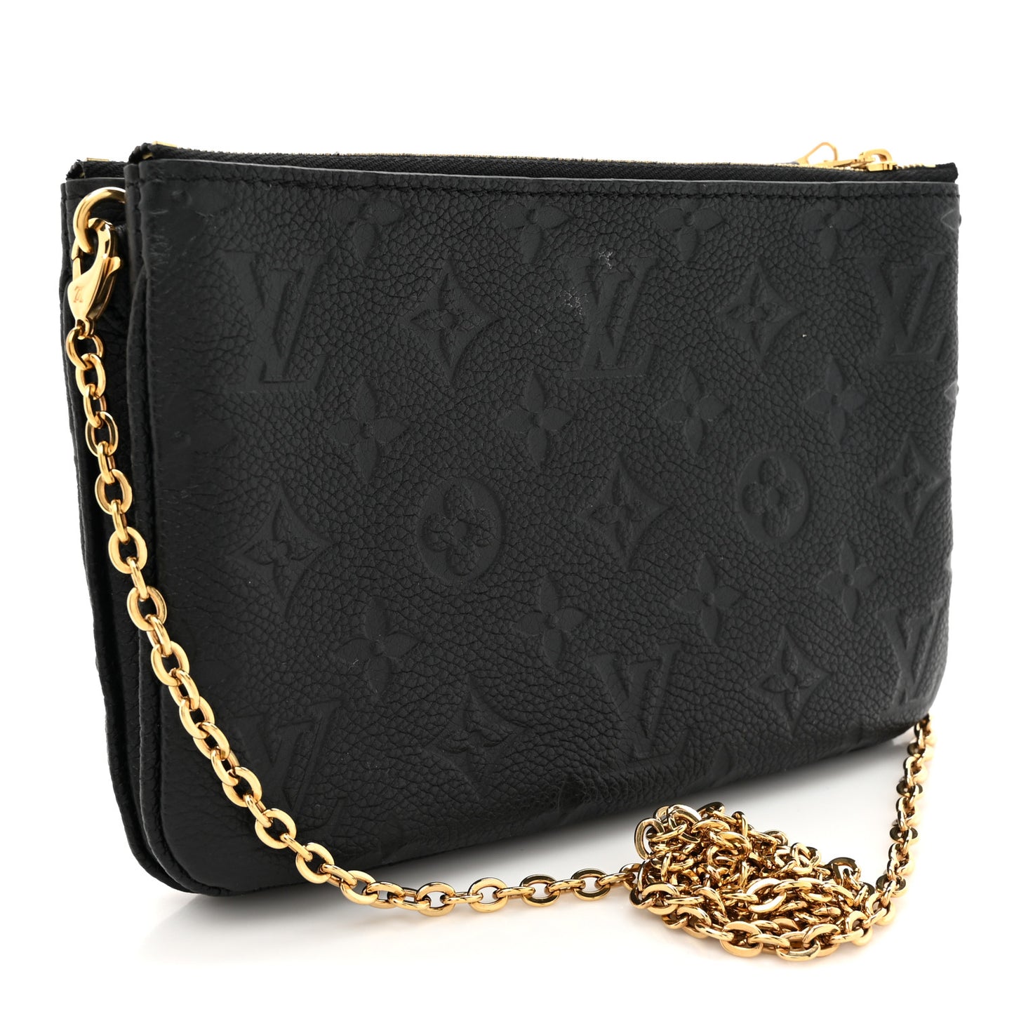 Empreinte Double Zip Pochette Black