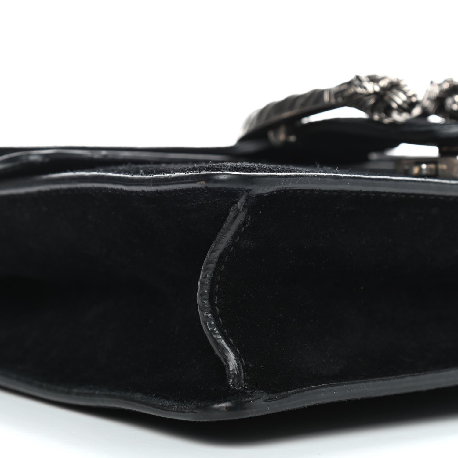 Gucci Suede Mini Dionysus Shoulder Bag Black 8 of 10