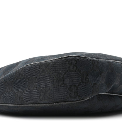 Gucci Monogram Medium Half Moon Hobo Black 9 of 10