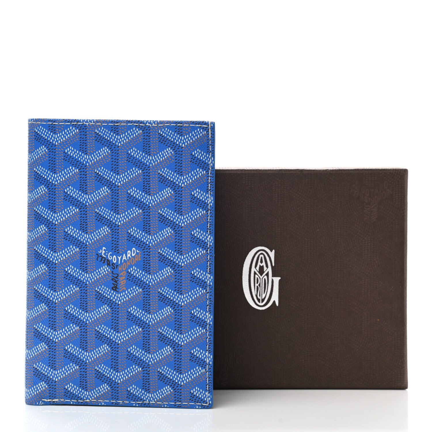 Goyard Goyardine Card Case Sky Blue 7 of 7