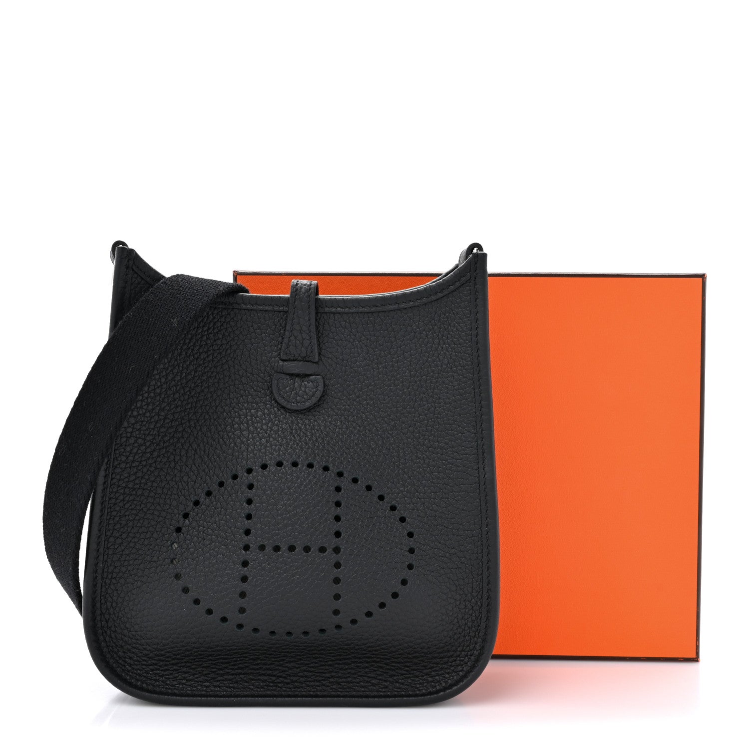 Hermes Taurillon Clemence Evelyne TPM Black 12 of 12